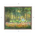 Картина в раме Декор депо Клод Моне Семья в саду 50x60 см