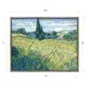 Картина в раме Декор депо "Винсент Ван Гог. Зеленое поле с кипарисом" 80x100 см