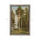 Картина в раме Декор депо "Иван Шишкин. Сосны освещенные солнцем" 45x30 см