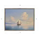 Картина в раме Декор депо "Иван Айвазовский. Корабль у побережья" 60x80 см