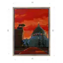 Картина в раме Декор депо "Константин Малютин. ВДНХ. Час быка" 65x50 см