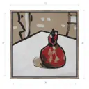 Картина в раме Декор депо "Константин Малютин. Гранат" 75x75 см