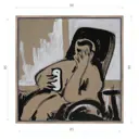 Картина в раме Декор депо "Константин Малютин. Айфон" 90x90 см