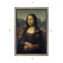 Картина в раме Декор депо Леонардо да Винчи Мона Лиза Джоконда 50x35 см