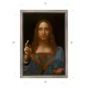 Картина в раме Декор депо Леонардо да Винчи Спаситель мира 50x35 см
