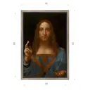 Картина в раме Декор депо Леонардо да Винчи Спаситель мира 65x45 см
