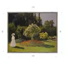 Картина в раме Декор депо Моне Дама на прогулке 90x110 см