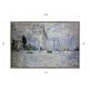Картина в раме Декор депо Моне Лодки регаты в Аржантае 95x140 см