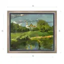 Картина в раме Декор депо "Ксения Черномор. Вид на Задонский монастырь" 30x35 см