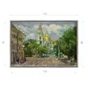 Картина в раме Декор депо "Ксения Черномор. Елоховский собор" 80x115 см