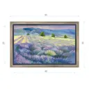 Картина в раме Декор депо "Ксения Черномор. Волны лаванды" 30x45 см