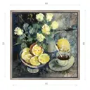 Картина в раме Декор депо "Ксения Черномор. Кофе и лимоны" 60x60 см