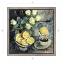 Картина в раме Декор депо "Ксения Черномор. Кофе и лимоны" 45x45 см