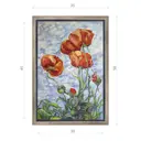 Картина в раме Декор депо "Ксения Черномор. Маки в небесах" 50x35 см