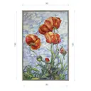 Картина в раме Декор депо "Ксения Черномор. Маки в небесах" 135x90 см