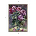 Картина в раме Декор депо "Ксения Черномор. Пионы вечером" 95x65 см