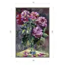 Картина в раме Декор депо "Ксения Черномор. Пионы вечером" 140x95 см