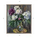 Картина в раме Декор депо "Ксения Черномор. Пионы в саду" 70x60 см