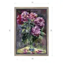 Картина в раме Декор депо "Ксения Черномор. Пионы вечером" 50x35 см