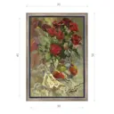 Картина в раме Декор депо "Ксения Черномор. Рубиновый букет" 50x35 см