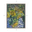 Картина в раме Декор депо "Ксения Черномор. Подсолнухи" 85x65 см