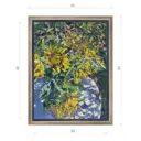 Картина в раме Декор депо "Ксения Черномор. Подсолнухи" 45x35 см