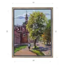 Картина в раме Декор депо "Ксения Черномор. Старая Москва Донской монастырь" 55x45 см