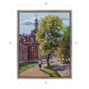 Картина в раме Декор депо "Ксения Черномор. Старая Москва Донской монастырь" 75x60 см