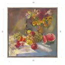 Картина в раме Декор депо "Ксения Черномор. Голландский натюрморт" 90x90 см