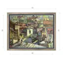 Картина в раме Декор депо "Ксения Черномор. Питерские крыши" 35x45 см
