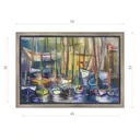 Картина в раме Декор депо "Ксения Черномор. Яхты" 35x50 см