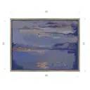 Картина в раме Декор депо "Ксения Черномор. Луна над лазурной бухтой" 65x85 см
