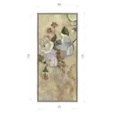 Картина в раме Декор депо "Ксения Черномор. Цветы магнолии 3" 175x80 см