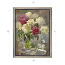 Картина в раме Декор депо "Ксения Черномор. Перламутровые пионы" 45x35 см