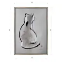 Картина в раме Декор депо "Константин Малютин. Серый кот" 85x60 см