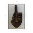 Картина в раме Декор депо "Константин Малютин. Маска-лопата 1" 95x65 см