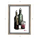 Картина в раме Декор депо "Константин Малютин. Стакан вина" 40x30 см