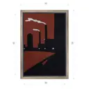 Картина в раме Декор депо "Константин Малютин. Завод 3" 50x35 см