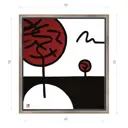 Картина в раме Декор депо "Константин Малютин. Условная флора 4" 55x50 см