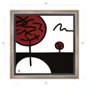 Картина в раме Декор депо "Константин Малютин. Условная флора 4" 30x30 см