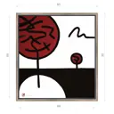 Картина в раме Декор депо "Константин Малютин. Условная флора 4" 70x65 см
