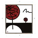 Картина в раме Декор депо "Константин Малютин. Условная флора 4" 80x75 см