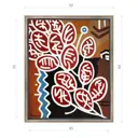 Картина в раме Декор депо "Константин Малютин. Условная флора 5" 60x50 см