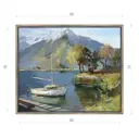 Картина в раме Декор депо "Ксения Черномор. Озеро Комо" 75x90 см