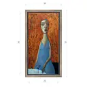 Картина в раме Декор депо "Эдуард Абжинов. Марта" 30x55 см