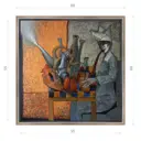 Картина в раме Декор депо "Эдуард Абжинов. Игра" 60x60 см
