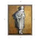 Картина в раме Декор депо "Эдуард Абжинов. Эмигрантка" 60x75 см