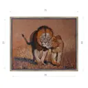 Картина в раме Декор депо "Эдуард Абжинов. Неразлучная пара" 60x75 см