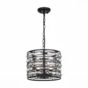 Люстра подвесная ST LUCE Chiarezza SL665.403.04 4 лампы 8 м² цвет черный