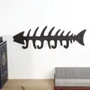 Крючки декоративные 4 крючка "Рыбий скелет" 11x32.5x2.5 см